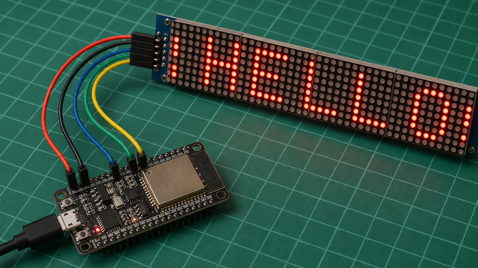 LED Matrix Message Board